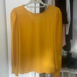 Loft mustard blouse